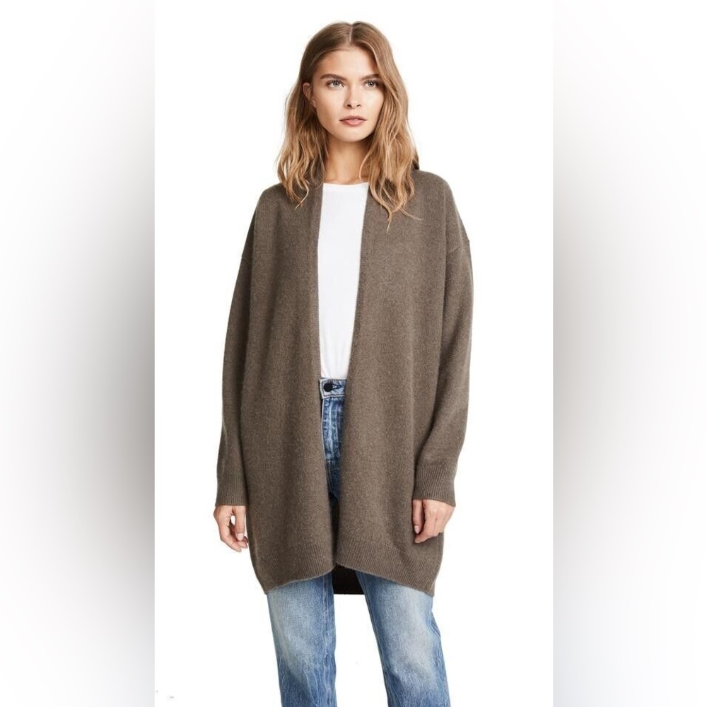 ◾️Vince Cashmere Drop Shoulder Open Front Cardigan